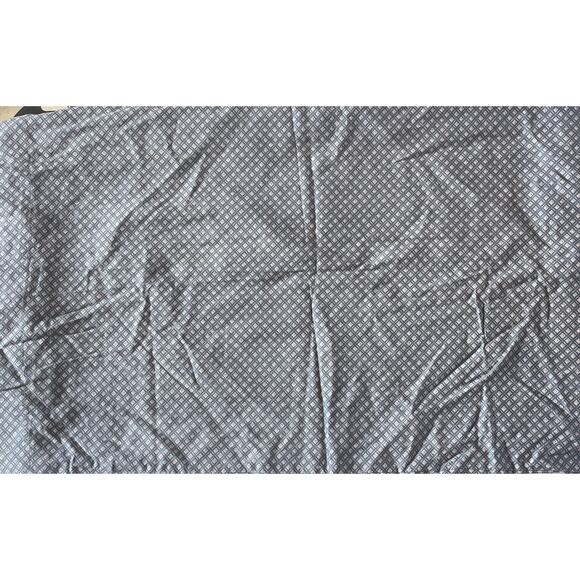 1- Calvin Klein Grey Geometric Print Fabric Diamond Cotton STD Pillowcase - Picture 2 of 3